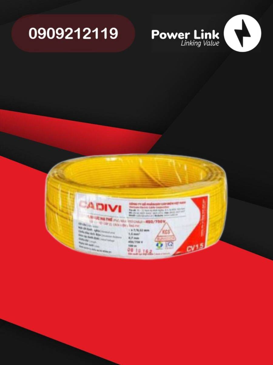 Dây CV 1.5-0.6/1kV- AS/NZS Cadivi
