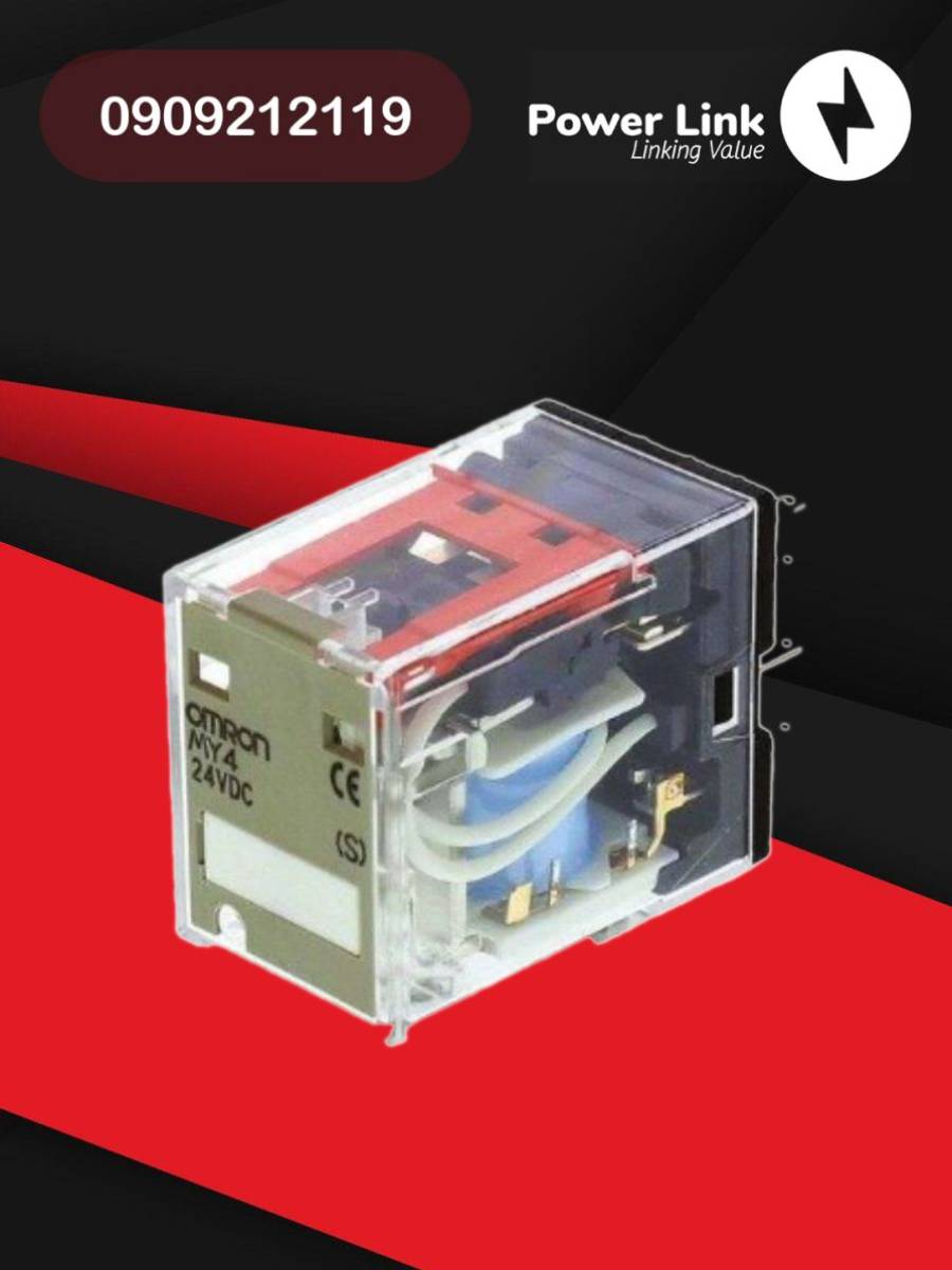 Bộ Rờ Le MY4N-GS 24DC  + Đế trung gian PYF14A-N